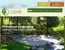 Tablet Screenshot of landmarklandscaping.net